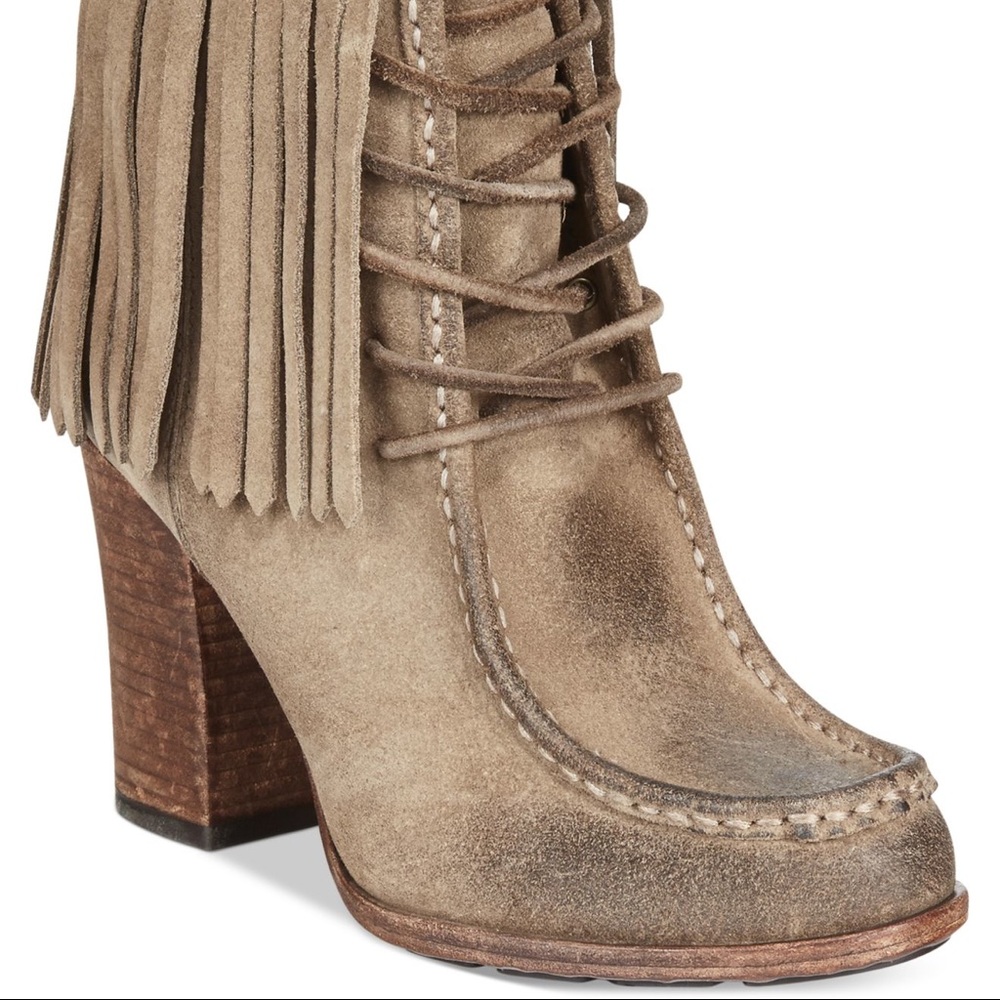 Frye Suede Paige Fringe Boot